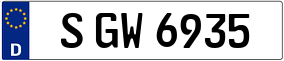 Trailer License Plate